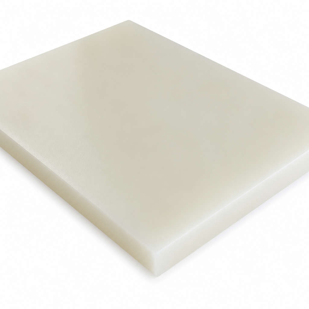 Natural Nylon 6.6 Sheet for Food Production 5mm to 25mm thick