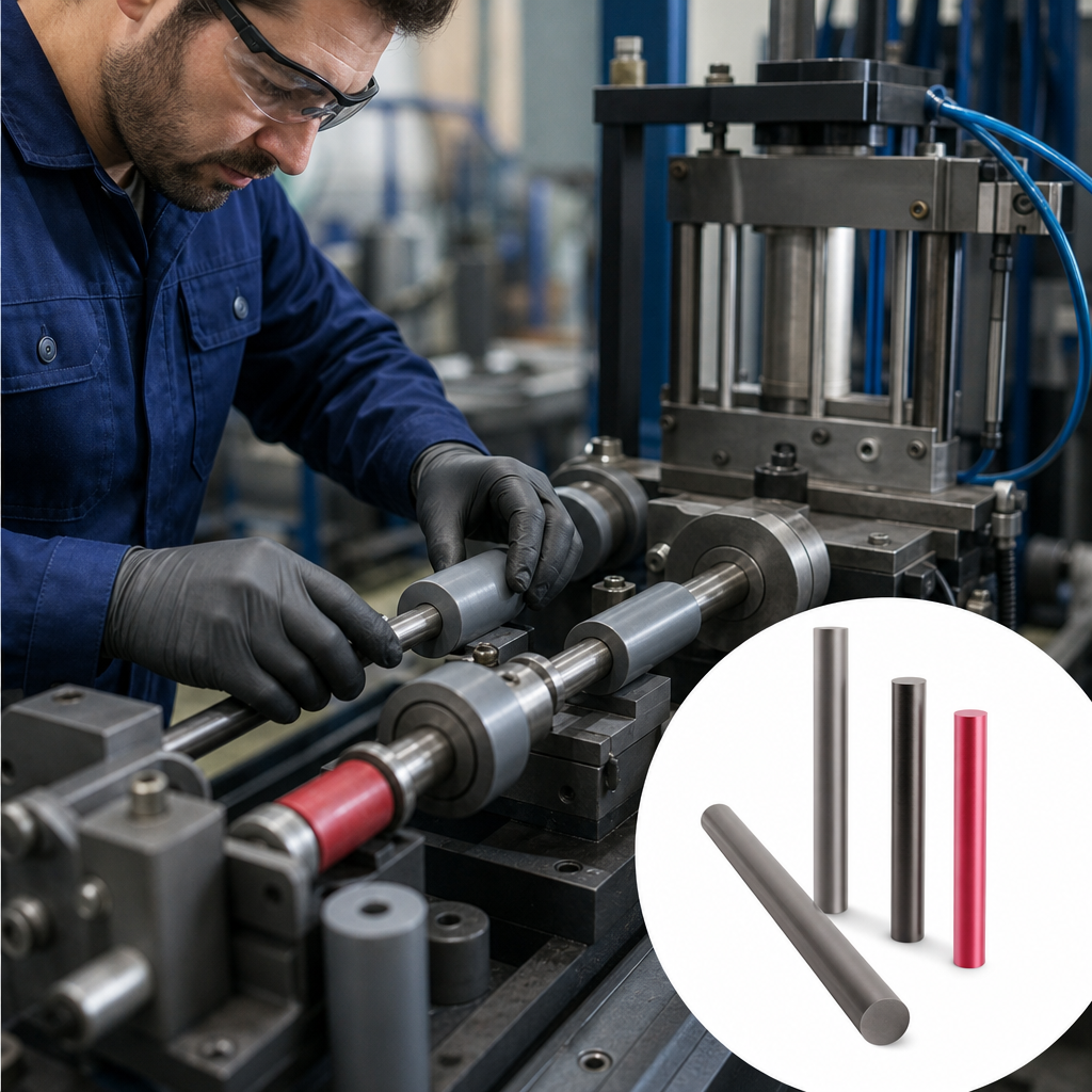 PVC Grey / Red / Black Rod 6mm to 40mm dia for Piping & insulation