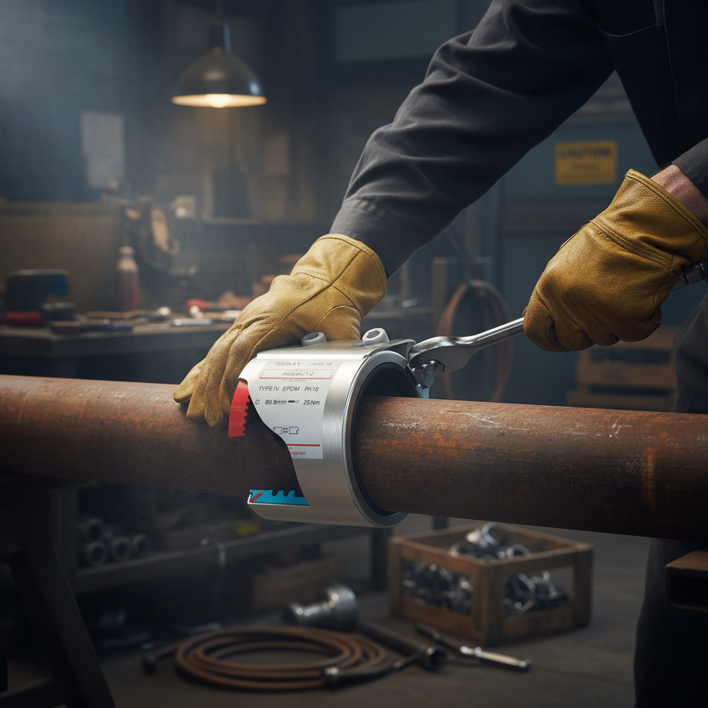 Professional Heavy Duty Coupling for Pipe Connection - Corrosion Resistant with Rubber Lining and Metallic Anchor Rings