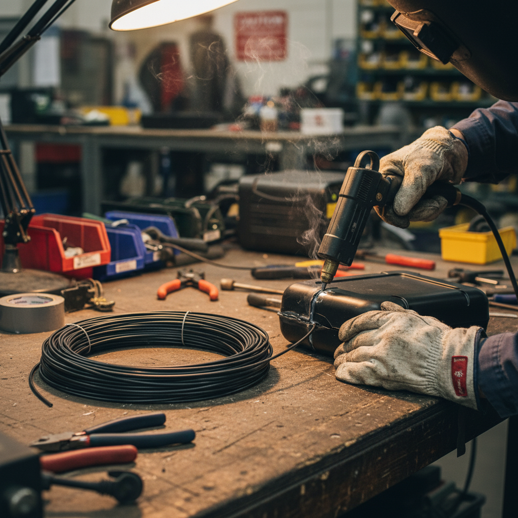 Professional LDPE Welding Rod - Black, High-Performance Material for Plastic Repair and Fabrication