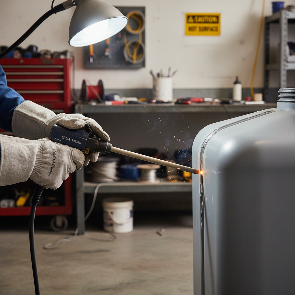 Professional PPC Welding Rod in Beige Grey for Thermoplastic Bonding and Repair Applications