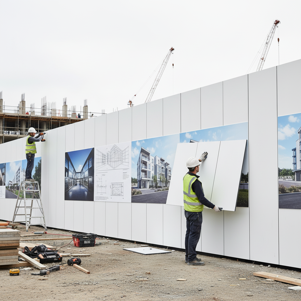 Premium Heavy Duty Hoarding Fresh White Matt Composite Panel for Construction and Display Applications