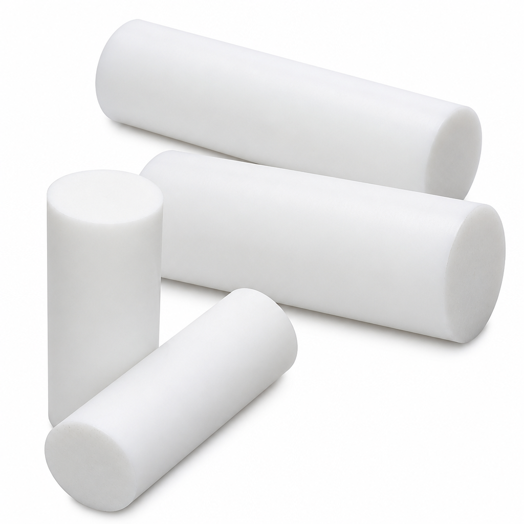 PTFE White Rod 130mm to 200mm dia for Insulators & bearings