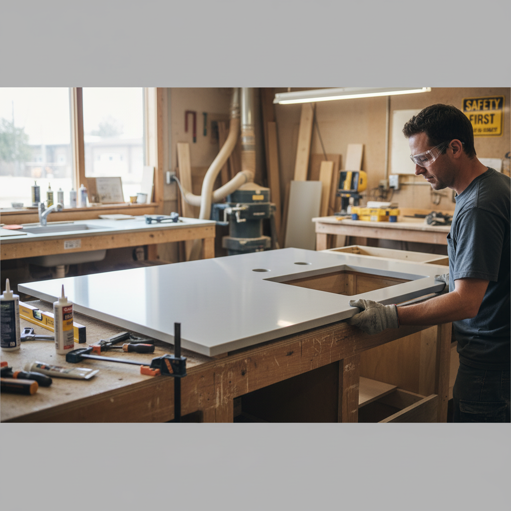 Premium Solid Surface Material in Silver Grey - Durable, Hygienic, and Versatile for Interior and Exterior Applications