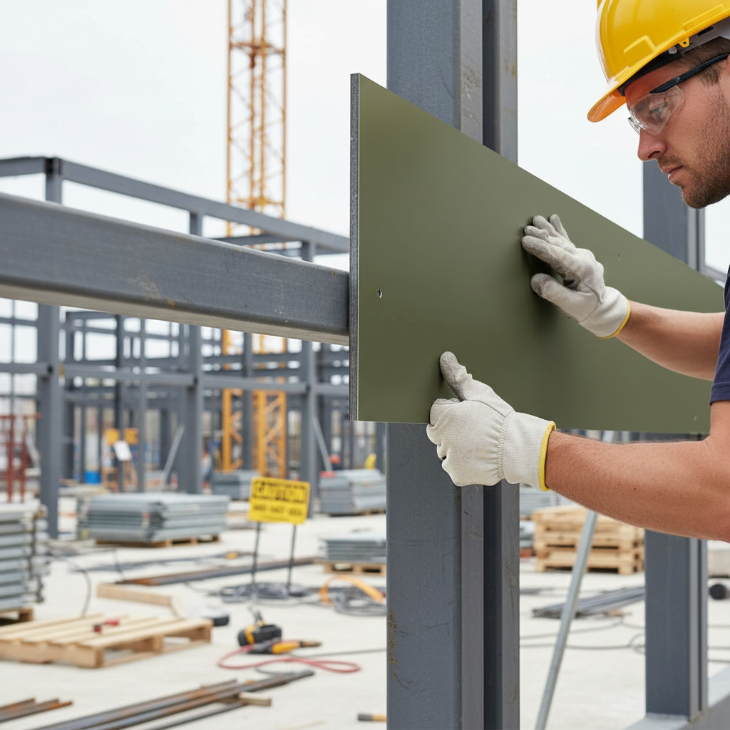 Premium Aluminium Composite Panel 6003 Olive Green Sheet - Lightweight, Durable, and Versatile for Signage and Cladding Applications