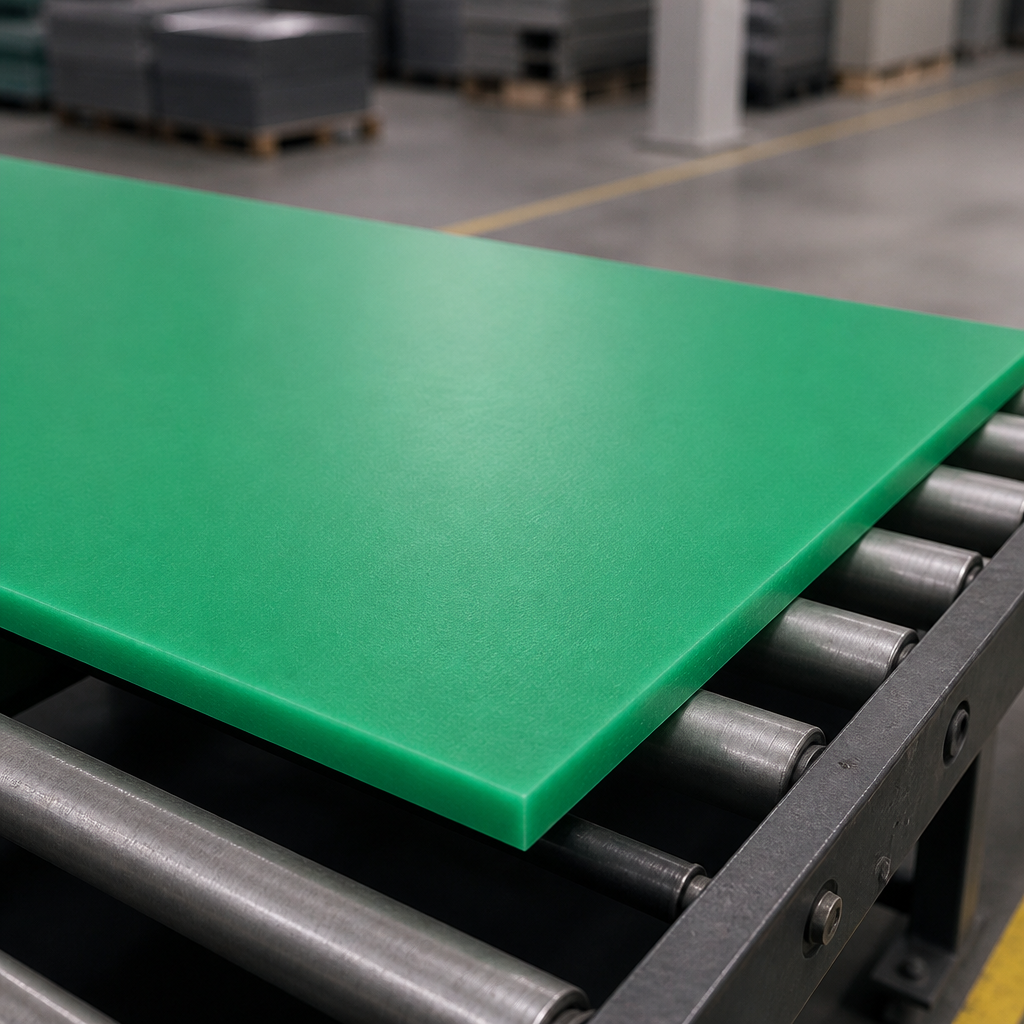 RG1000 Green Sheet of Ultra High Molecular Weight Polyethylene for Industrial Applications 5mm to 40mm thick