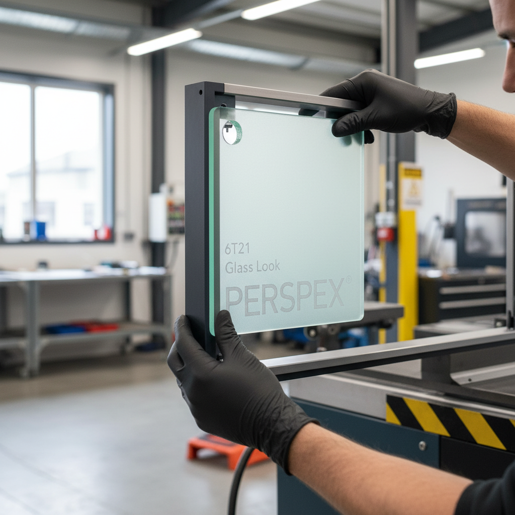 Premium Acrylic Sheet 6T21 - Glass Look, Durable, Lightweight, and Impact Resistant for Interior Design and Signage