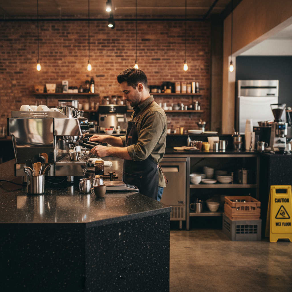 Premium Solid Surface Material - Deep Storm with Durable Acrylic Composition for Versatile Applications