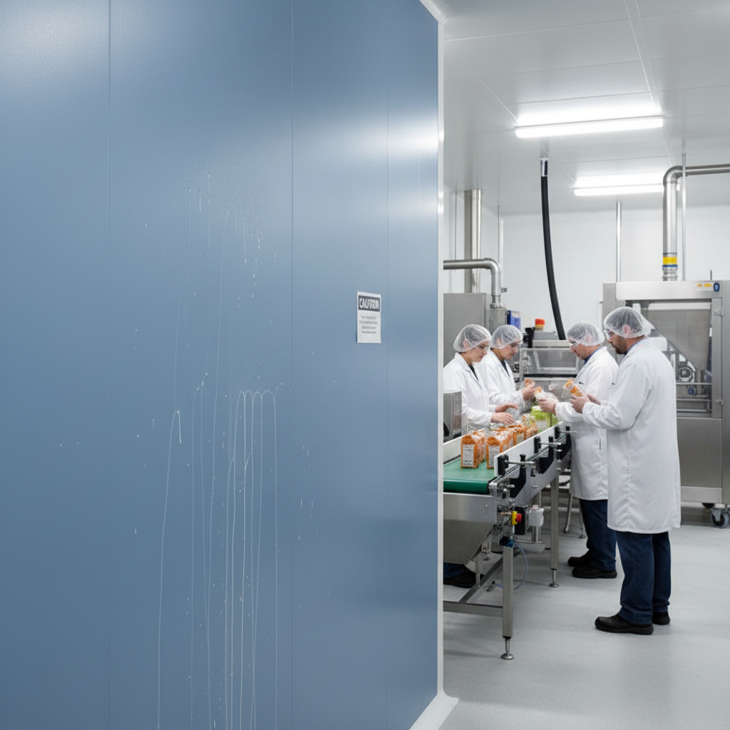 Premium Hygienic Cladding Ocean Blue Sheet - PVC, Fire Resistant, High Chemical Resistance for Easy Installation