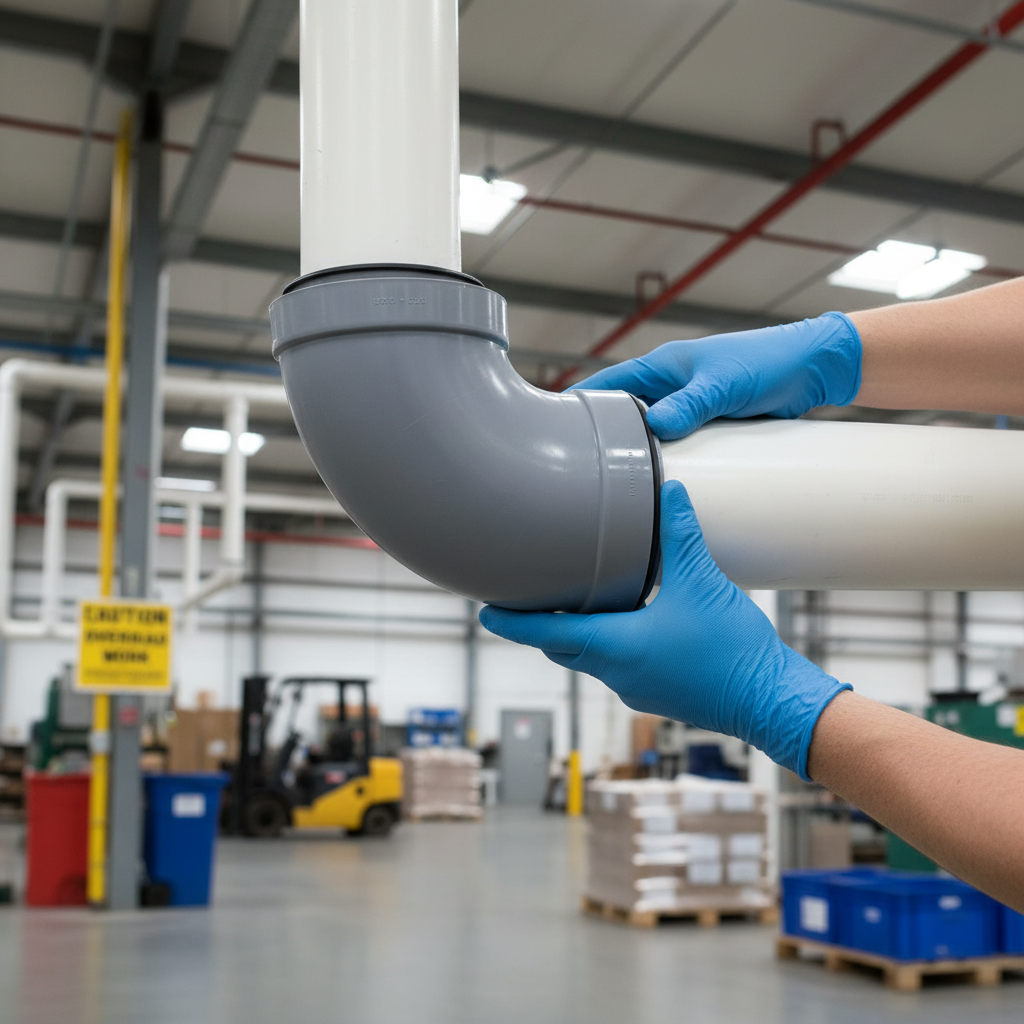 Premium 45° PVC Ventilation Bend for Industrial and Commercial Applications with High Chemical Resistance and Enhanced Insulation