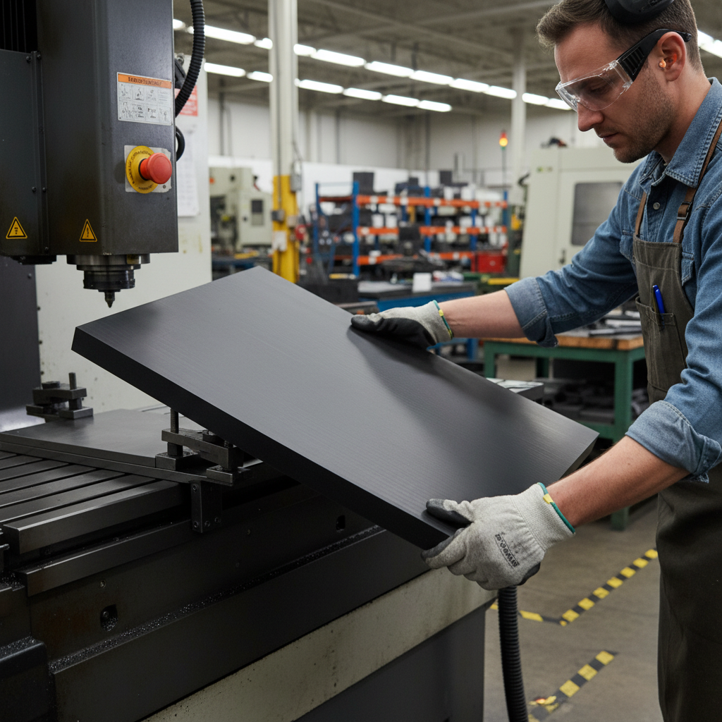Premium Heavy Duty Nylon 6 Extruded Black Sheet with High Chemical Resistance and Dimensional Stability