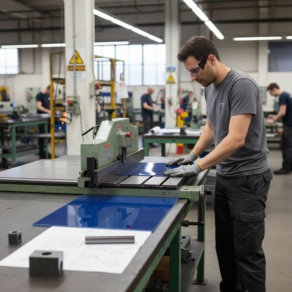 Premium High Impact Polystyrene (HIPS) Gloss and Matt Blue Sheet for Food Processing and CNC Routing Applications