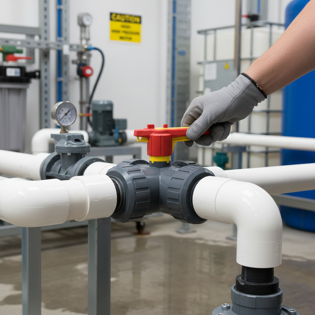Premium PVCu 3 Way Ball Valve L Port with EPDM Seals for Corrosion Resistance and Easy Installation