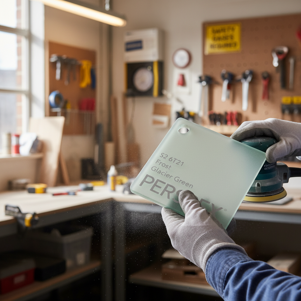 Premium Acrylic Sheet in Glacier Green with Exceptional Durability, Surface Hardness, and Versatile Applications