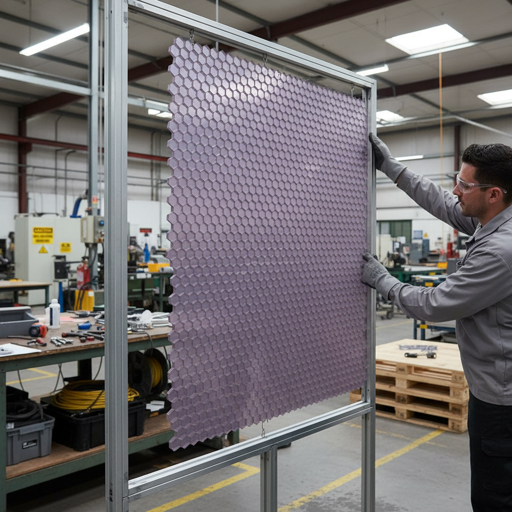 Premium Honeycomb Composite Sheet PETG Lilac with Excellent Impact Resistance and Versatile Applications