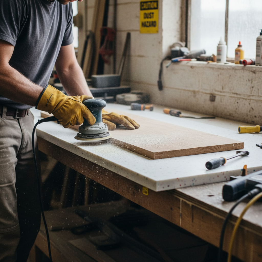 Premium 100% Recycled Plastic Sheet - White Lollipop, Waterproof, UV Resistant for Interior and Exterior Design