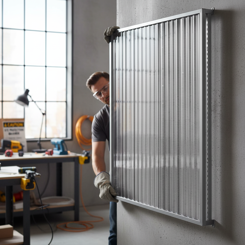 Premium Clear Acrylic Extruded Fluted Sheet - Impact Resistant, UV Stable, and Easy to Maintain for Various Applications