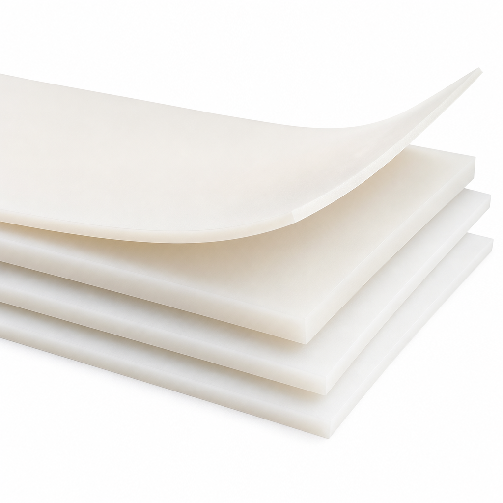 Nylon 6 Natural Sheet 2000mm x 1000mm for Insulators & cams 1mm to 6mm thick