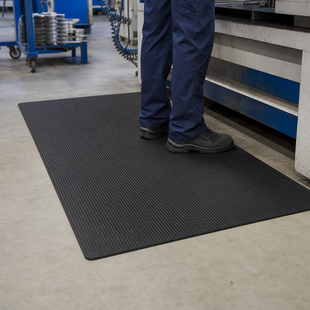 3mm Thick – Fine Fluted Rubber Matting