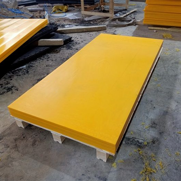 PE500 High Molecular Weight Polyethylene Yellow Plastic Sheet - Food Compliant, Abrasion & Wear Resistant, Low Friction 10mm to 25mm thick