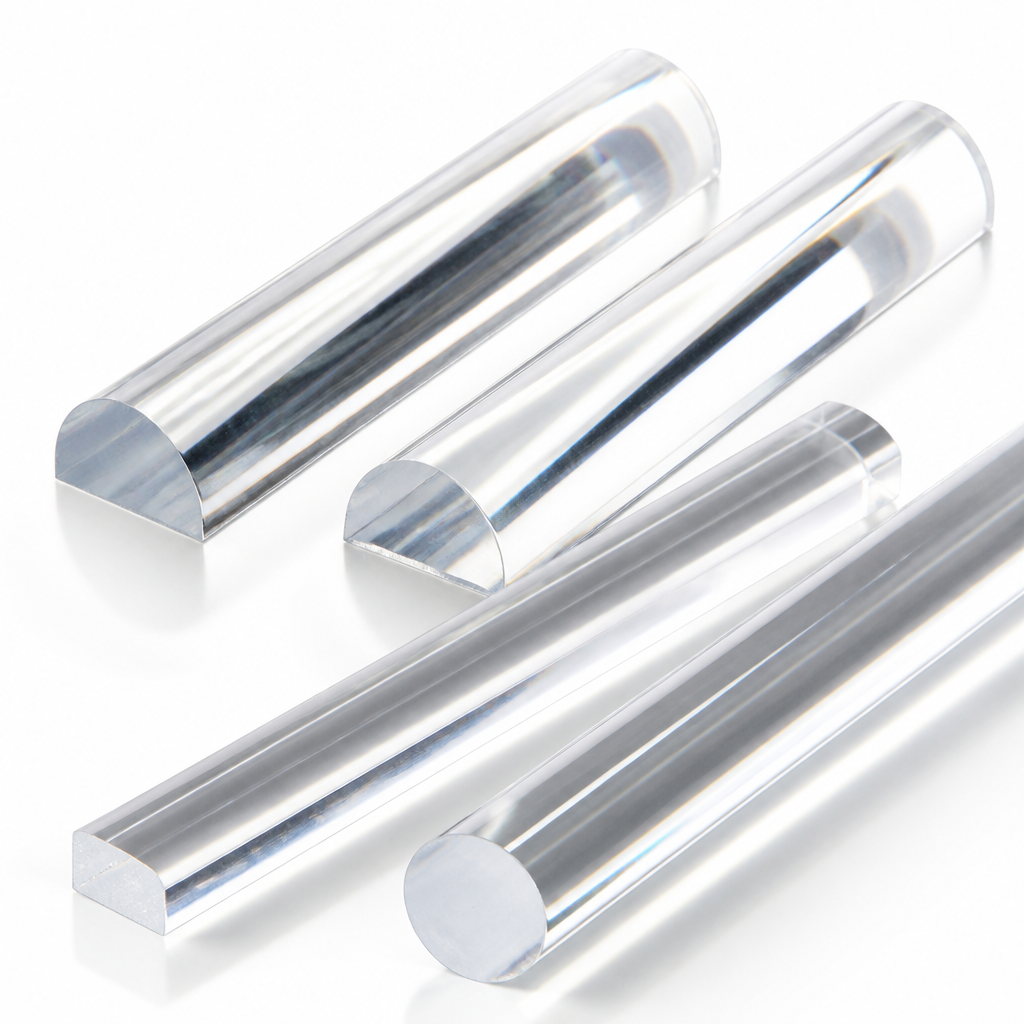 Cast Acrylic Clear Rod for Decorative elements & signage