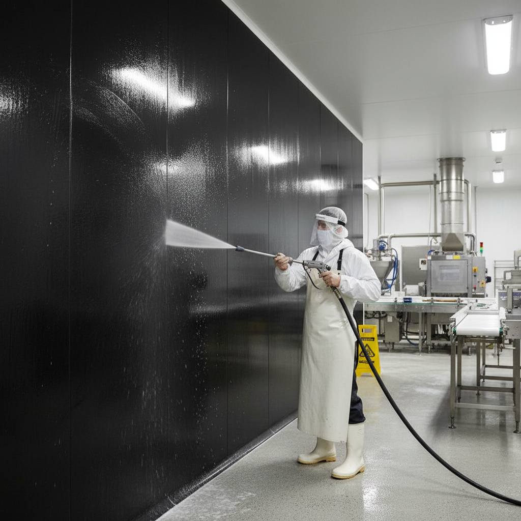Premium Hygienic Cladding Black Sheet - PVC Material, High Chemical Resistance, Easy Installation and Maintenance