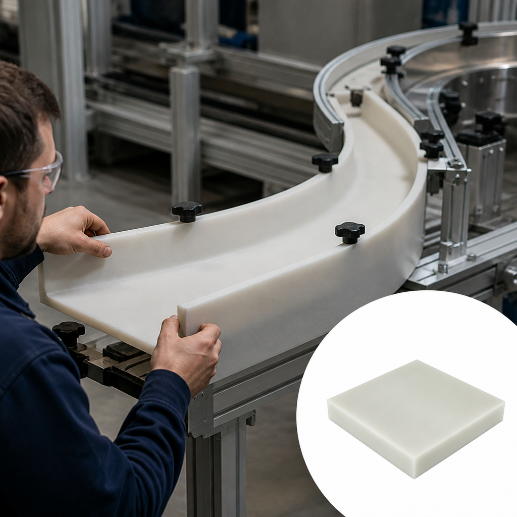 Cast Nylon 6 Natural Sheet for Engineering Applications 60mm to 100mm thick