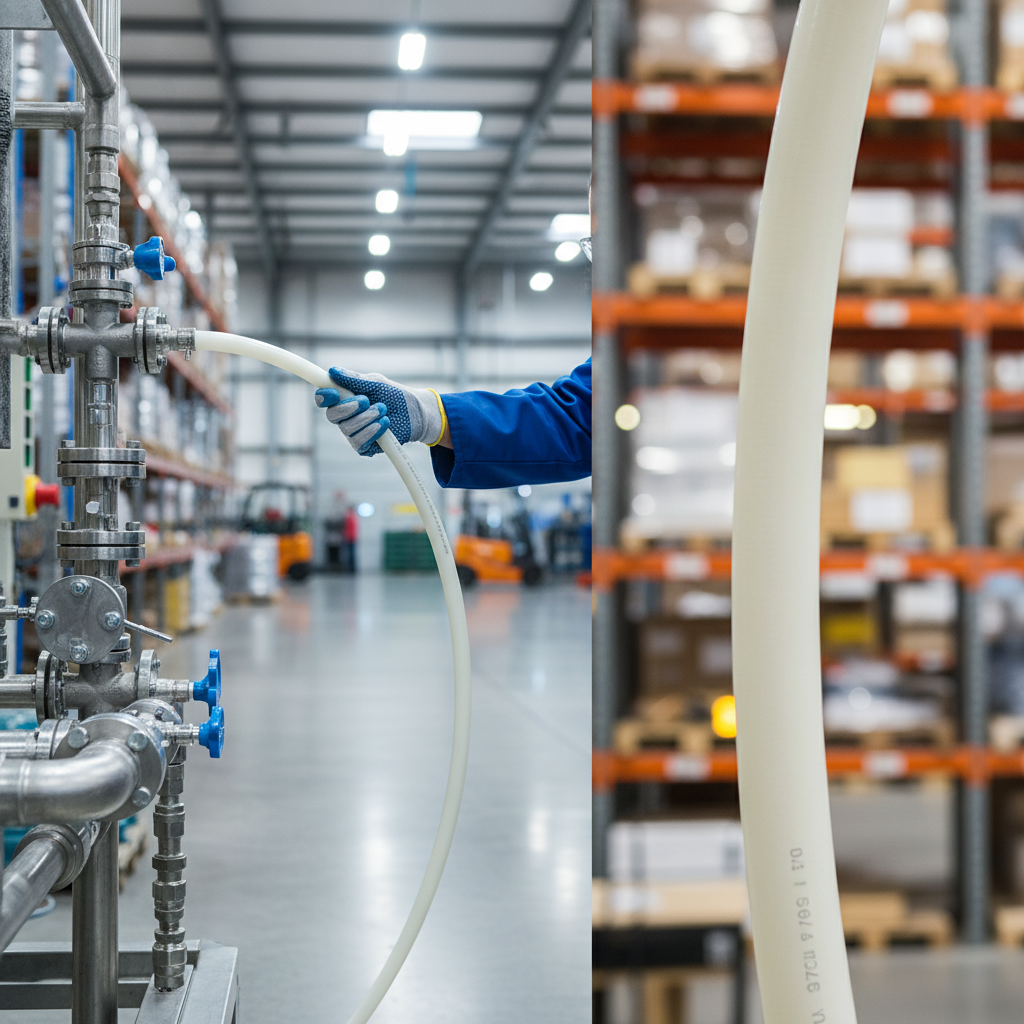 Premium Flexible High Density Polythene (HDPE) Natural Hose for Low Pressure Applications with Excellent Chemical Resistance