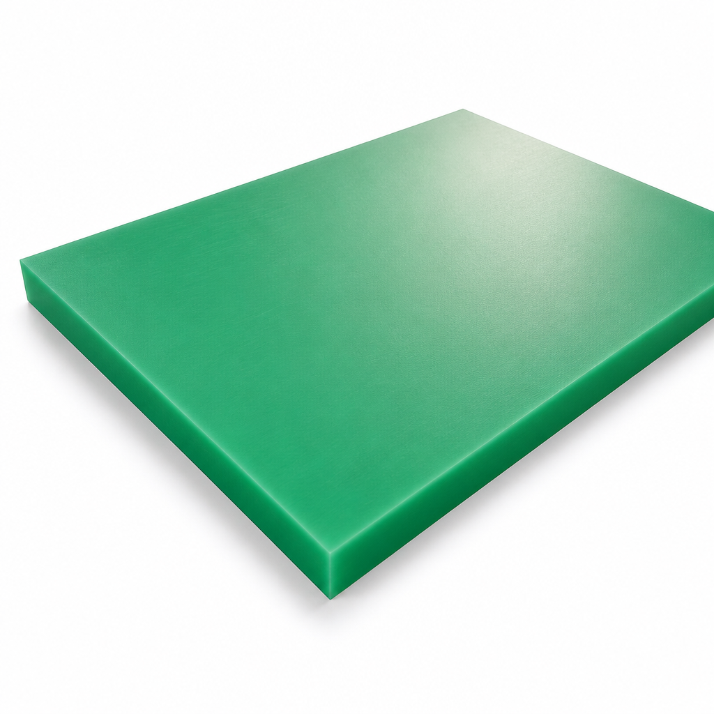 RG1000 Green Sheet of Ultra High Molecular Weight Polyethylene for Industrial Applications 50mm to 80mm thick
