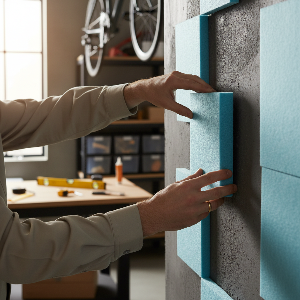 Premium PET Felt Acoustic Panel in Nordic Blue - High-Performance Sound Absorption for Enhanced Acoustic Environments