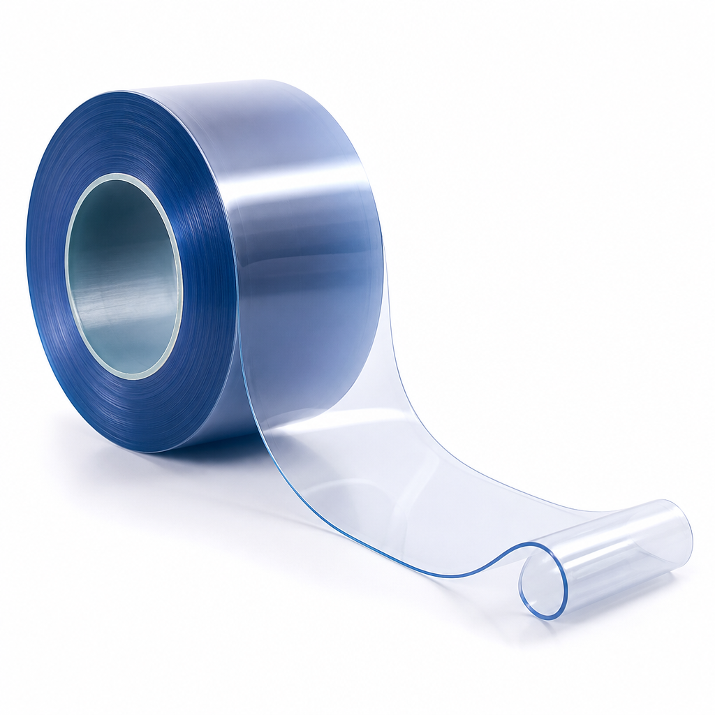 PVC Clear Strip Full Roll 100mm to 400mm thick for Forklift areas & exterior doors