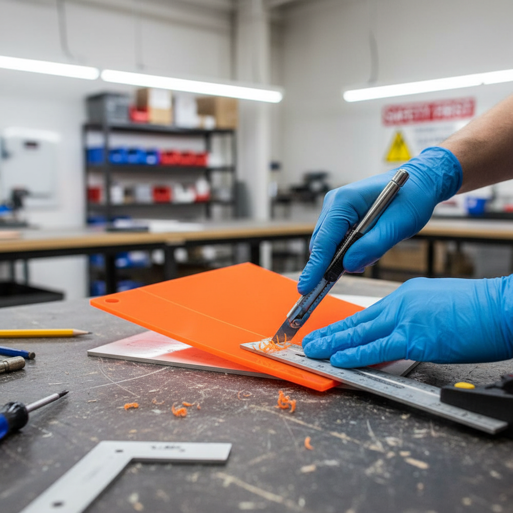 Premium Fluorescent Lava Orange Acrylic Sheet - High-Performance Material with Excellent Durability and Surface Hardness