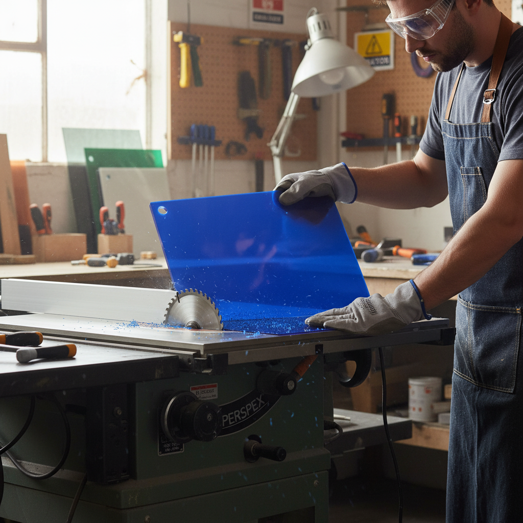 Premium Blue Acrylic Sheet 750 - Durable and Versatile for Interior Design, Retail Display, and Signage