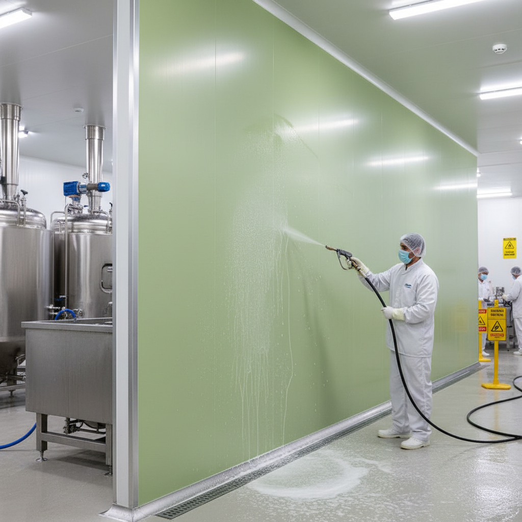 Premium Hygienic Cladding Green Grape Sheet - PVC with High Chemical Resistance and Fire Performance for Easy Installation