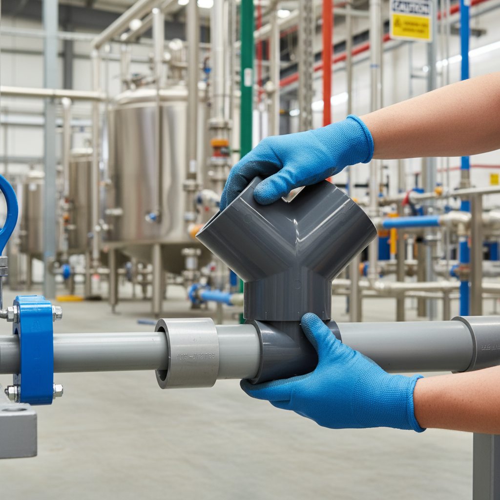 Premium PVCu Y Elbow Plain Metric Fitting - Lightweight, Corrosion Resistant, Easy to Install for Potable Water Systems