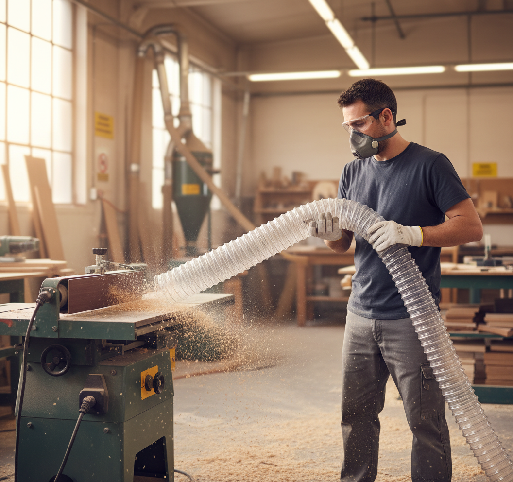 Premium High-Performance Polyurethane Hose with Galvanised Steel Spiral for Suction and Transport of Abrasive Materials