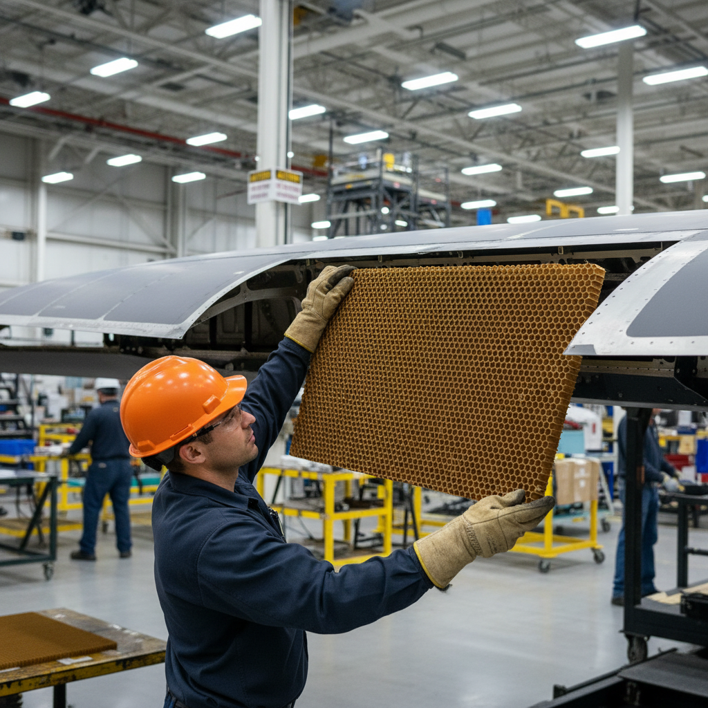 Premium Honeycomb Core - 3.2mm Hexagonal Cell Aramid Paper with High Strength and Lightweight Properties for Aerospace and Motorsports Applications