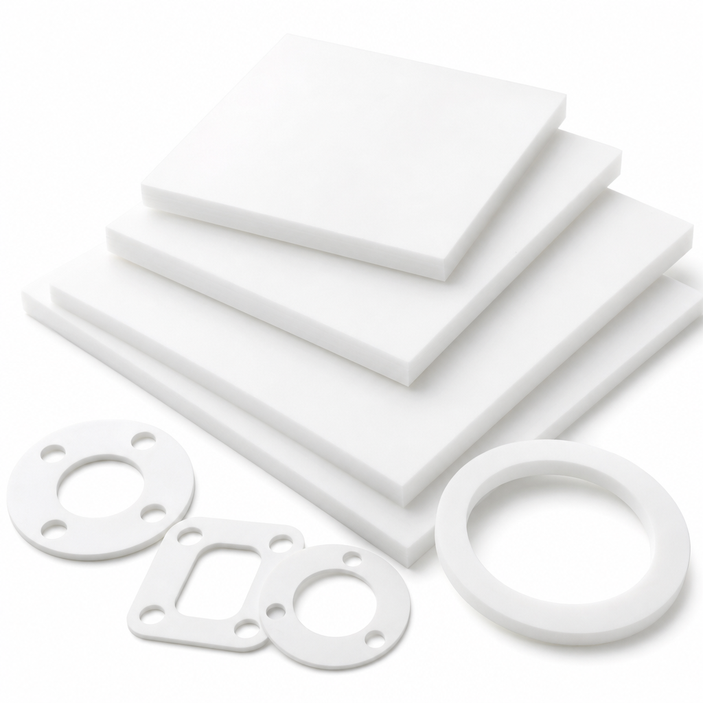 PTFE White Sheet 1.5mm to 6mm thick for Gaskets & seals
