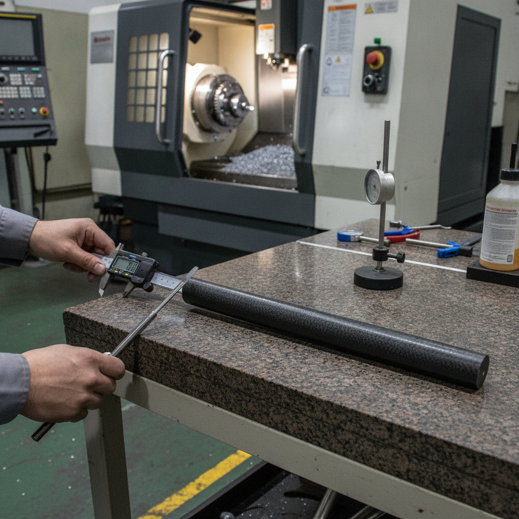 MoS₂-Filled Nylon Rod – MoS₂ Filled PA66 | High Strength, Low Expansion Engineering Plastic (3m Lengths)