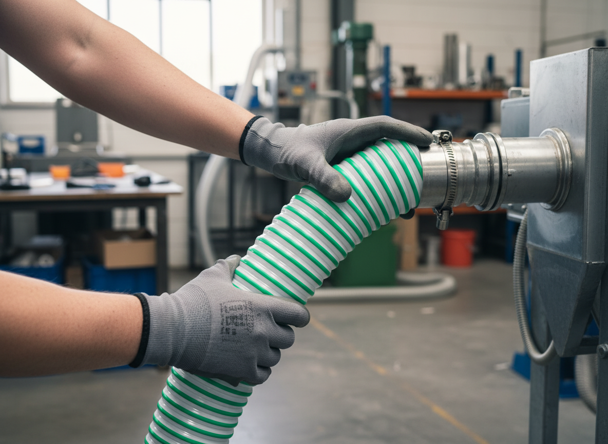 Premium PVC Hose with Rigid Spiral for Liquid Suction and Delivery - Flexible, Smooth, and Crush Resistant for Agricultural and Industrial Use