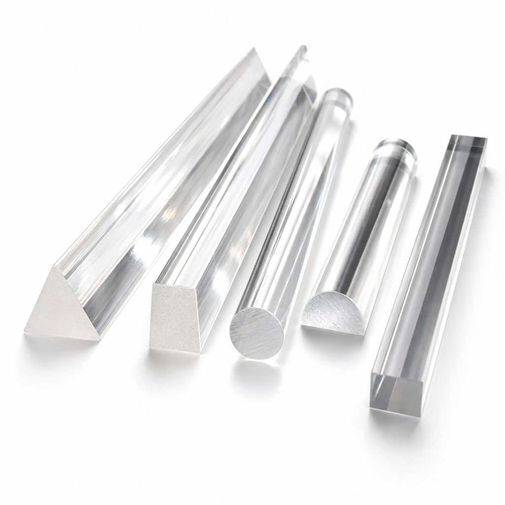 Cast Acrylic Clear Rod for Signage & light fixtures