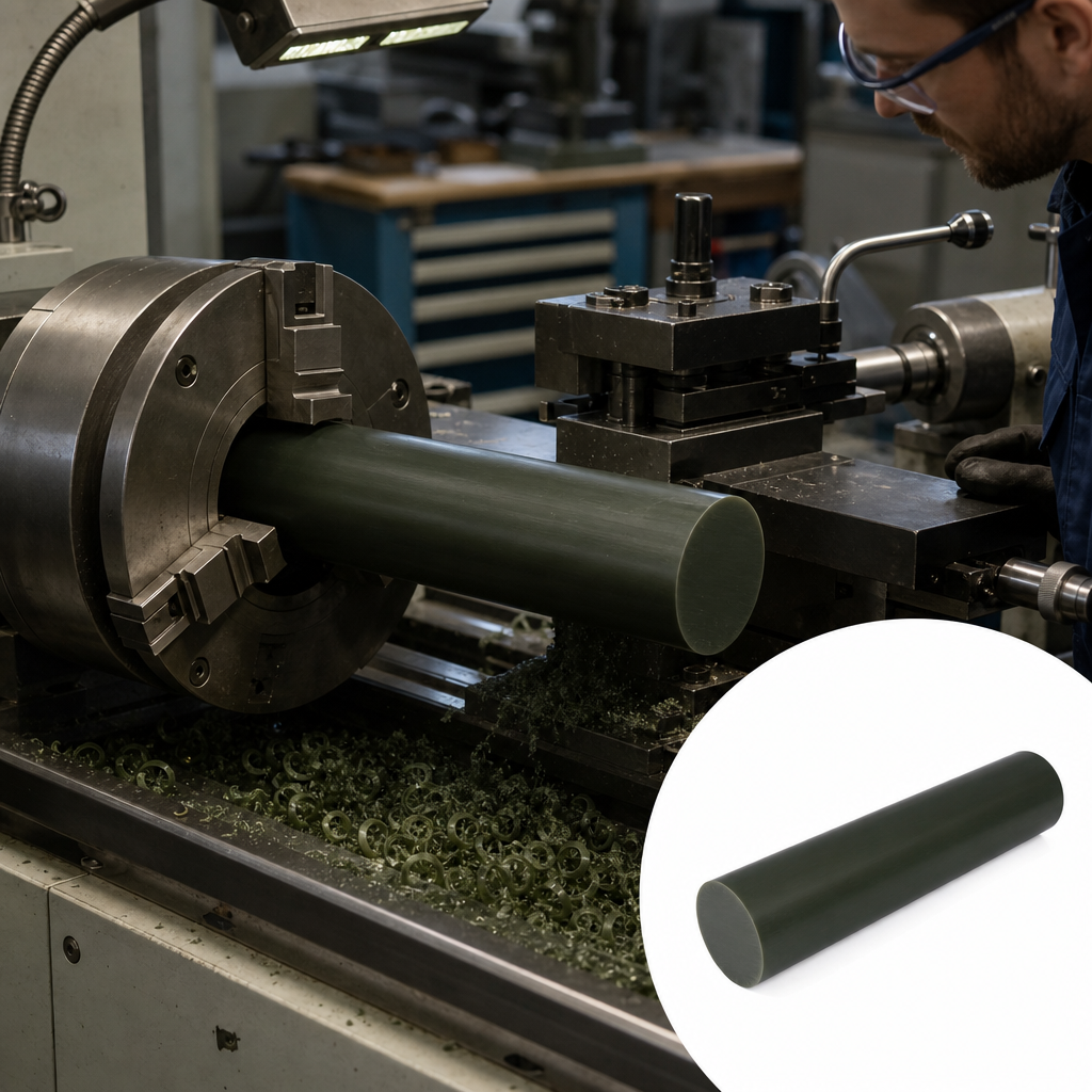 Cast Polyamide 6 Oil-Filled Rod for High Load Applications 50mm to 300mm diameter