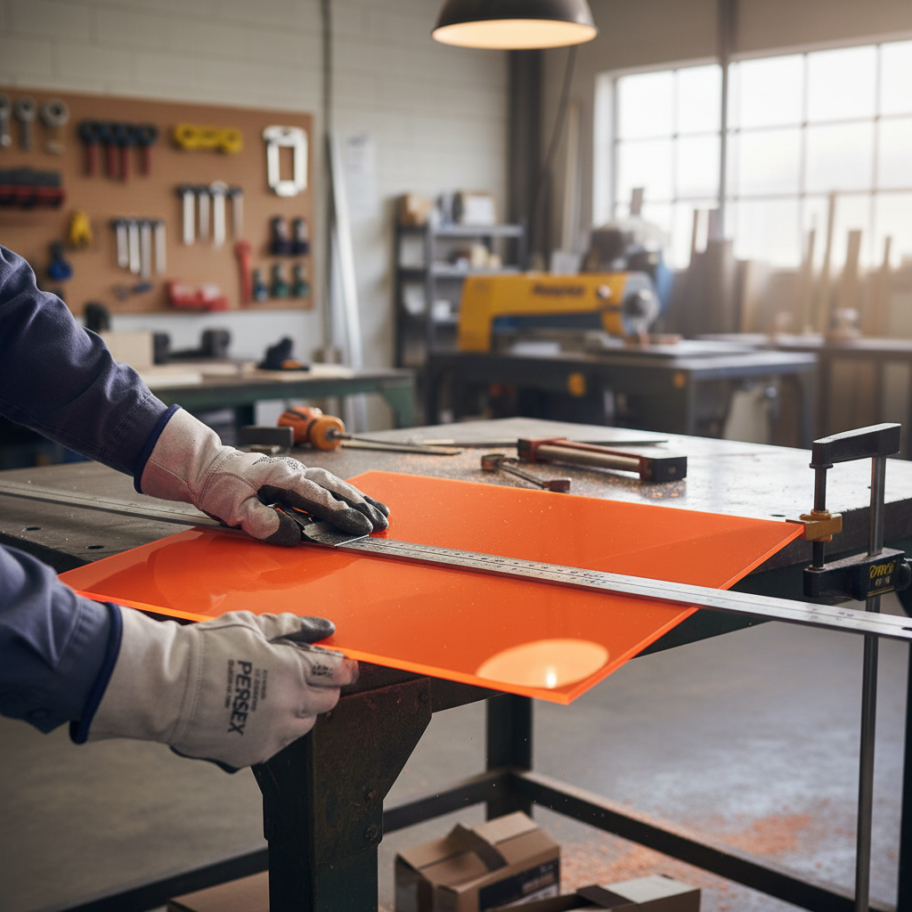 Premium Fluorescent Lava Orange Acrylic Sheet - High-Performance Material with Excellent Durability and Surface Hardness