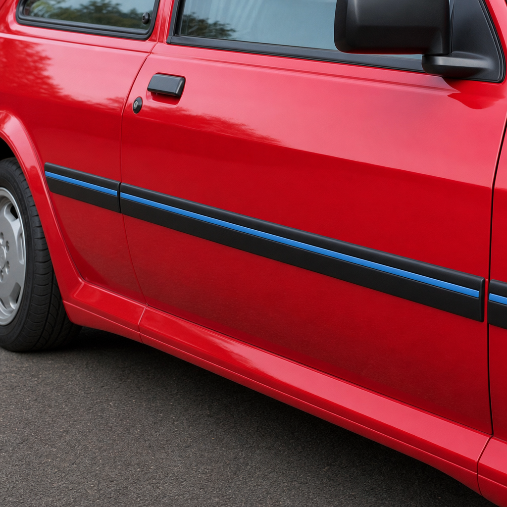 Door Moulding Set – Fits Ford Fiesta XR2i (Blue Insert)