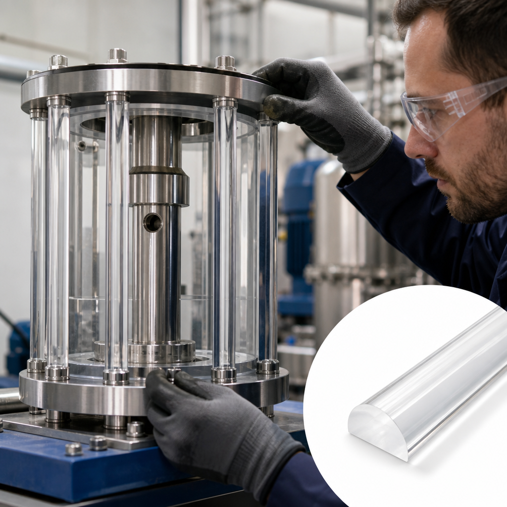 Cast Acrylic Clear Rod for Decorative elements & signage