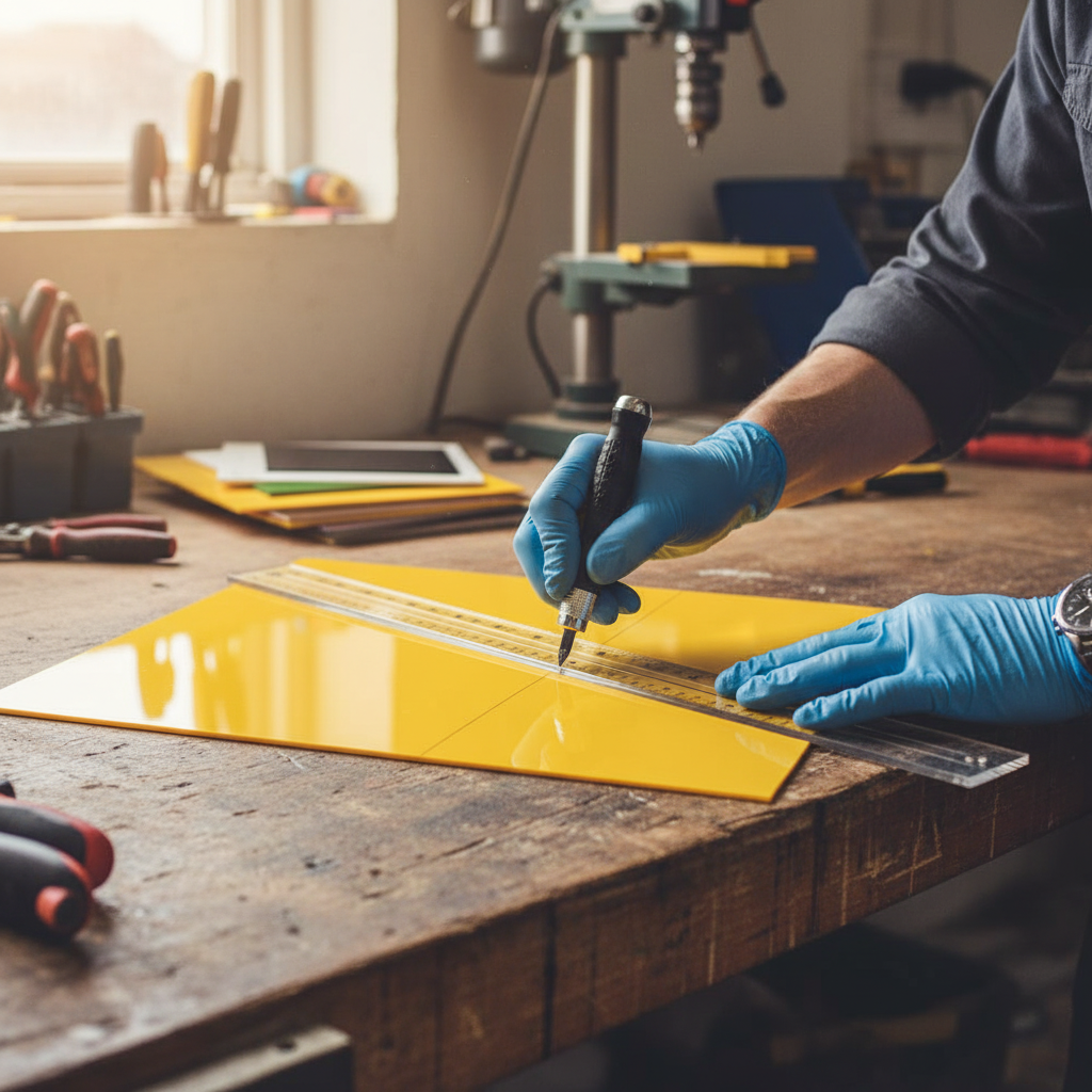 Premium Yellow Acrylic Sheet - Durable, High-Performance, Versatile for Interior Design and Displays