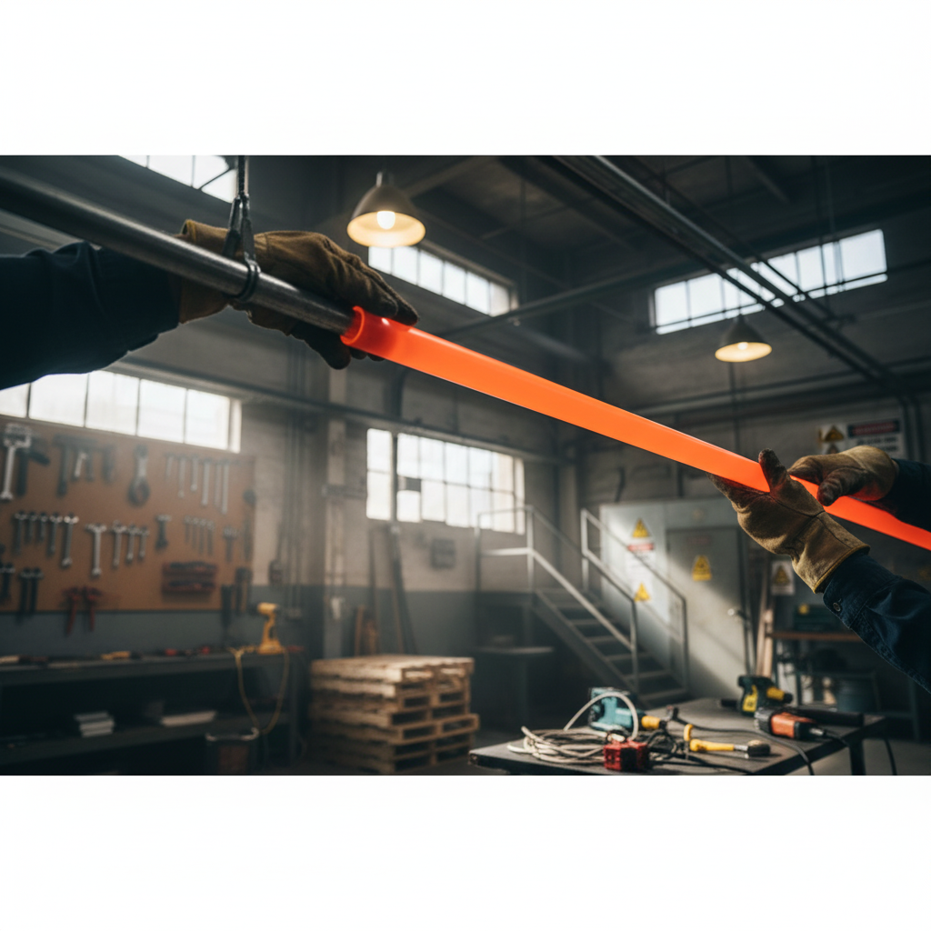 Premium Extruded Frosted Acrylic Tube in Medium Orange 2150 - Lightweight, Weather Resistant, and High Impact Strength for Versatile Applications