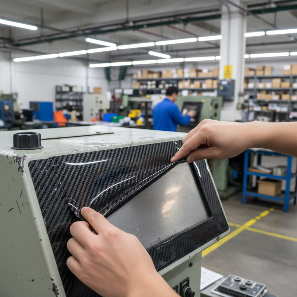 Premium Flexible Carbon Fibre Veneer Sheet 0.25mm - High Gloss Finish with Optional Adhesive Backing for Versatile Applications