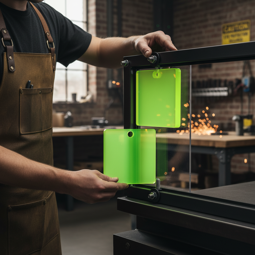 Premium Fluoro Green Acrylic Sheet - High-Performance Cast Material with Unique Mist Effect and Excellent Processing Properties