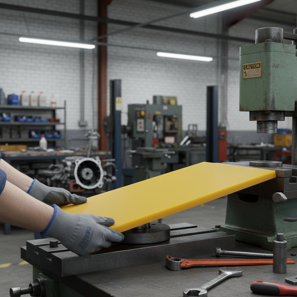 Premium Nylon 6 Oil Filled Yellow Sheet - High Wear Resistance and Self-Lubricating for Mechanical Engineering Applications